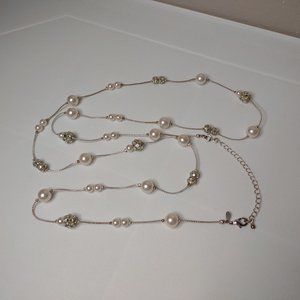 Vintage RMN Bead Necklace Adjustable 42.5 To 45 Inches Long